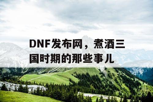 DNF发布网，煮酒三国时期的那些事儿