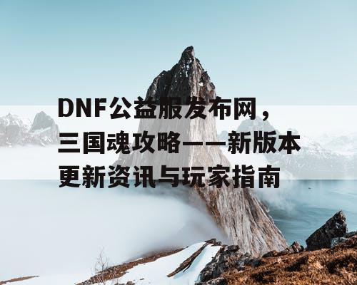 DNF公益服发布网，三国魂攻略——新版本更新资讯与玩家指南